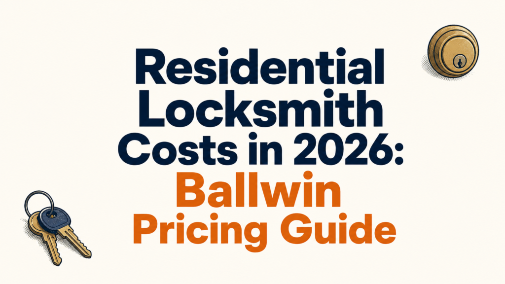 Professional locksmith rekeying a deadbolt on a residential front door