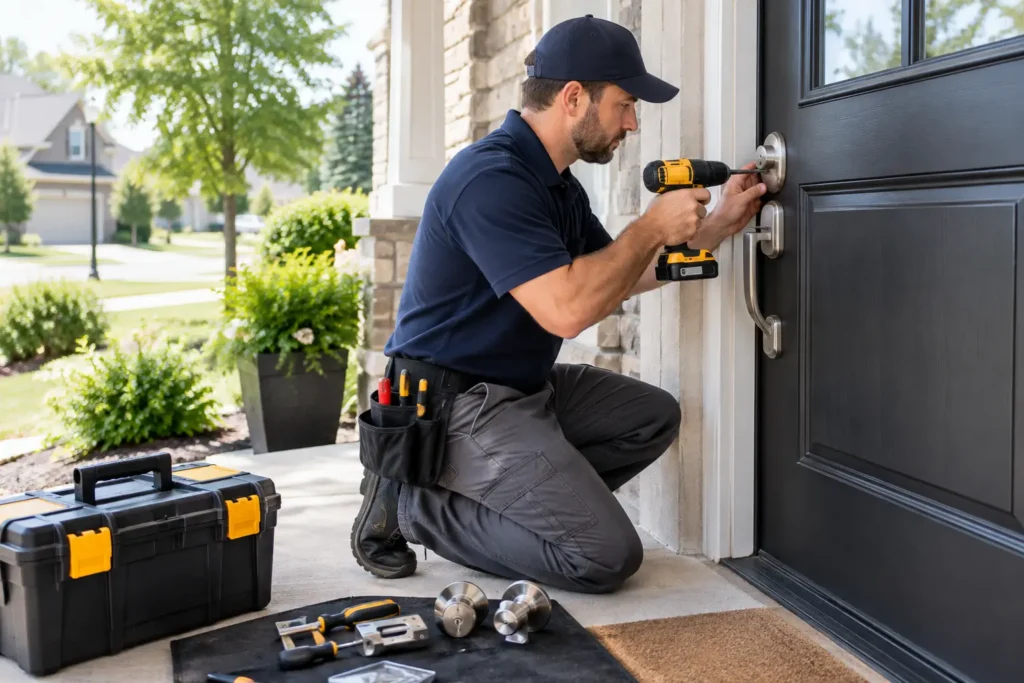 Deadbolt Installation Town and Country Done Right